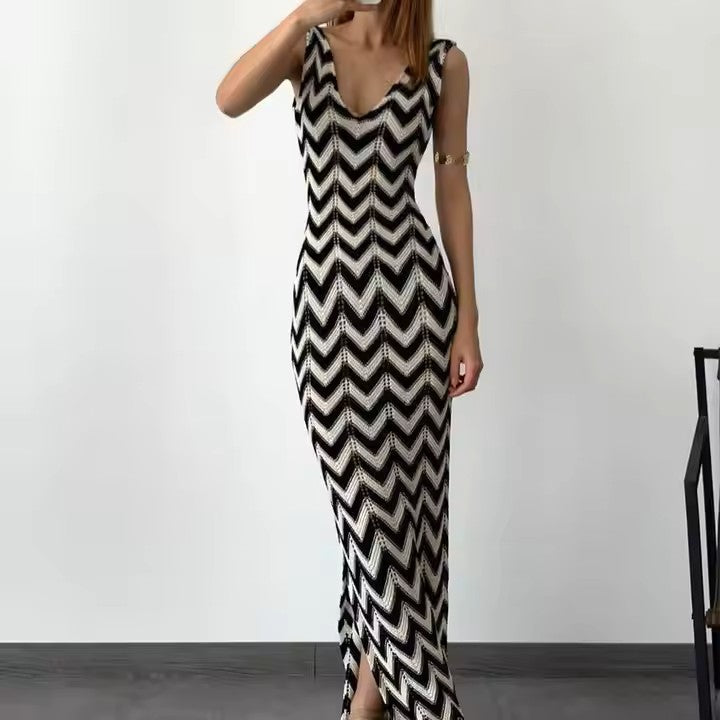 Stormy Stripes Dress
