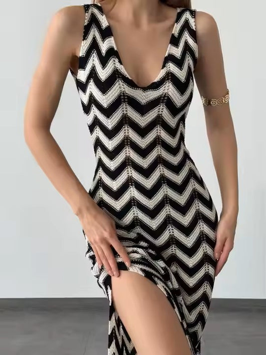 Stormy Stripes Dress