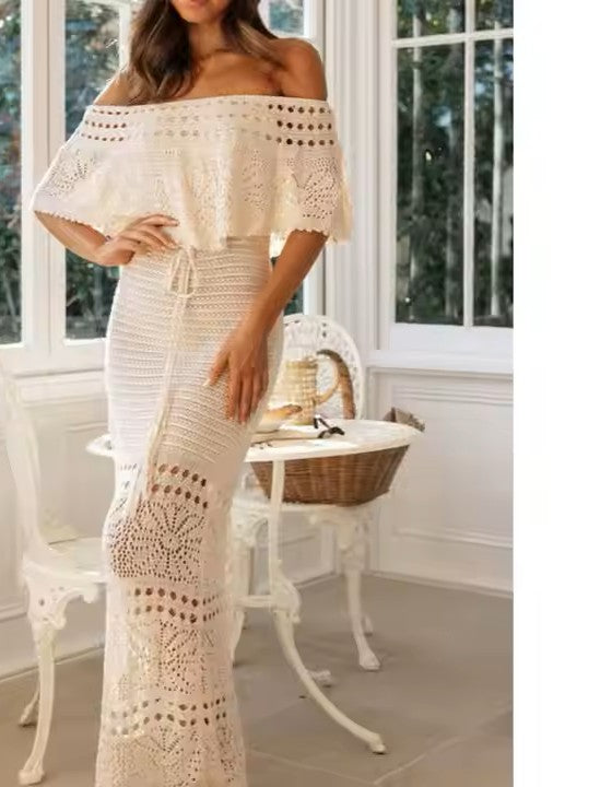 Shoulder Kiss White dress