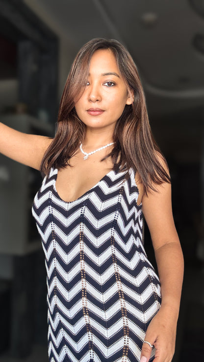 Stormy Stripes Dress