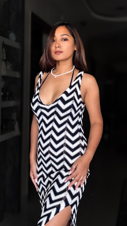 Stormy Stripes Dress