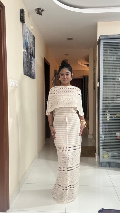 Shoulder Kiss White dress