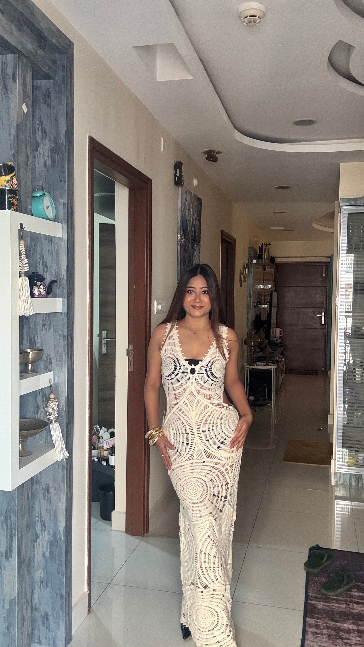 Ivory Sands Maxi Dress