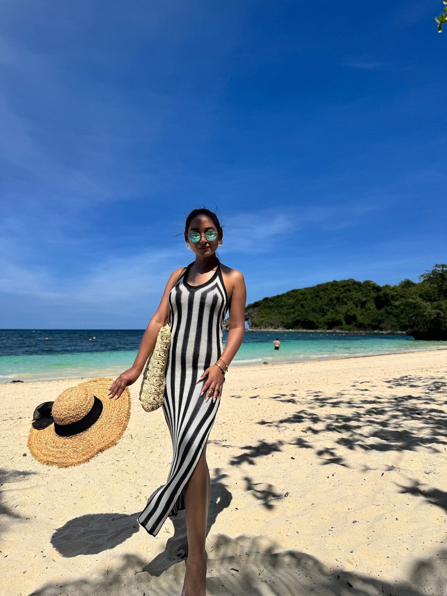 Tropic Lines Crochet Dress