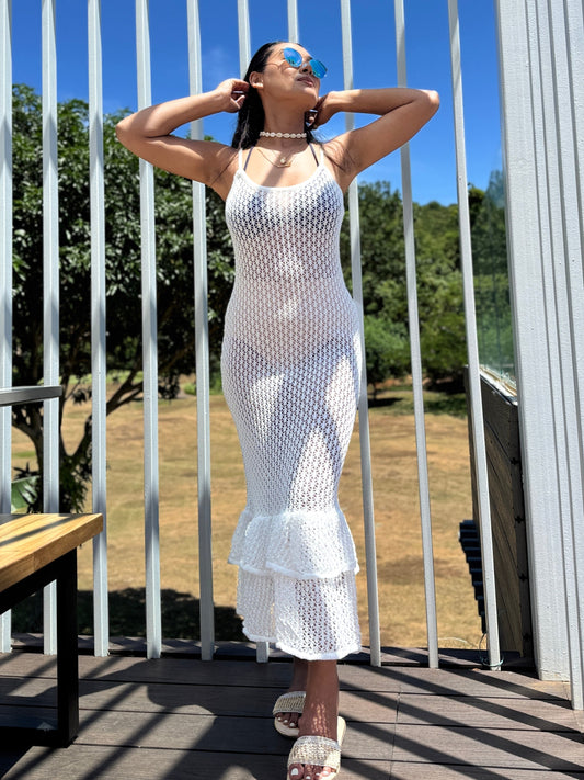 Ripple Romance Knitted Dress