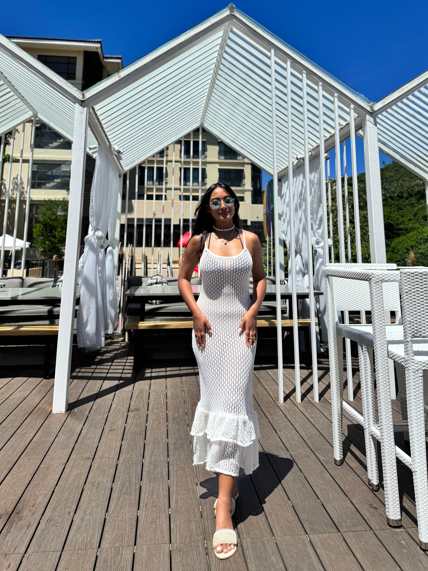 Ripple Romance Knitted Dress