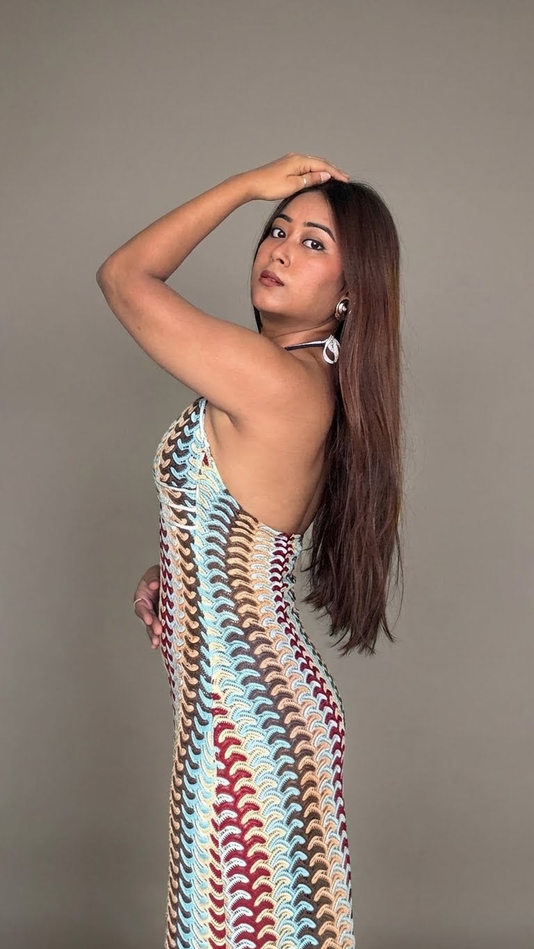 Sunset Shuffle Crochet Dress