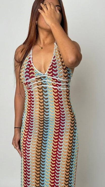 Sunset Shuffle Crochet Dress