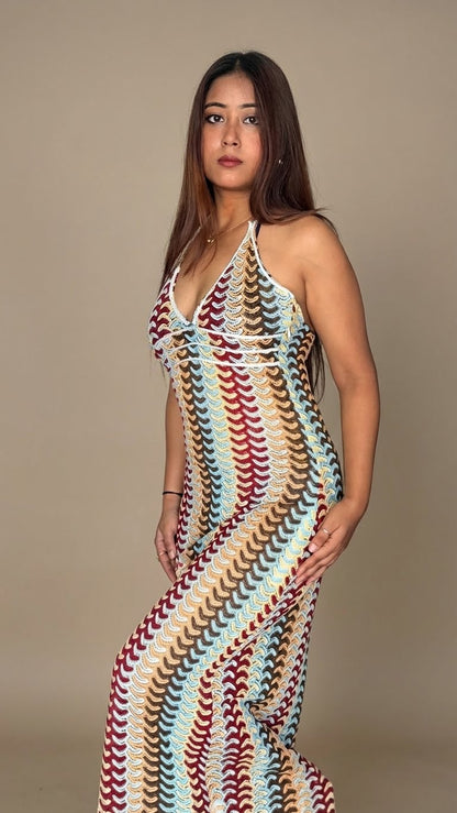 Sunset Shuffle Crochet Dress