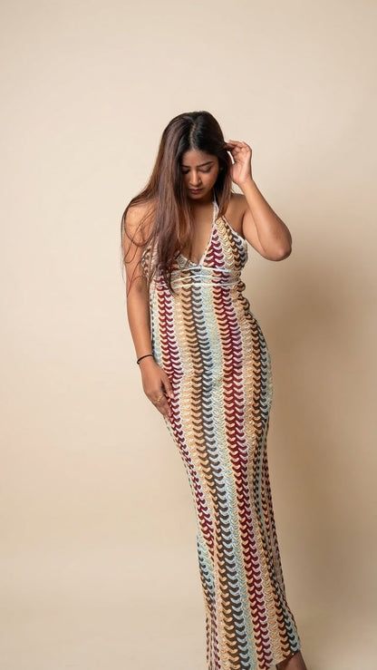 Sunset Shuffle Crochet Dress