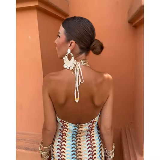 Sunset Shuffle Crochet Dress